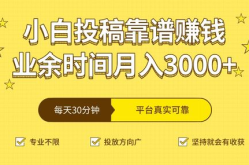 投稿赚钱,轻松实现内容变现的秘诀